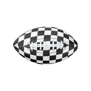 Chequered Board Race Flag Design American Football