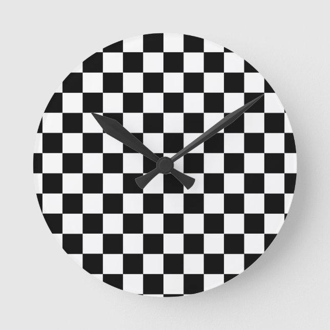 Chequered Board Wall Clocks (Front)
