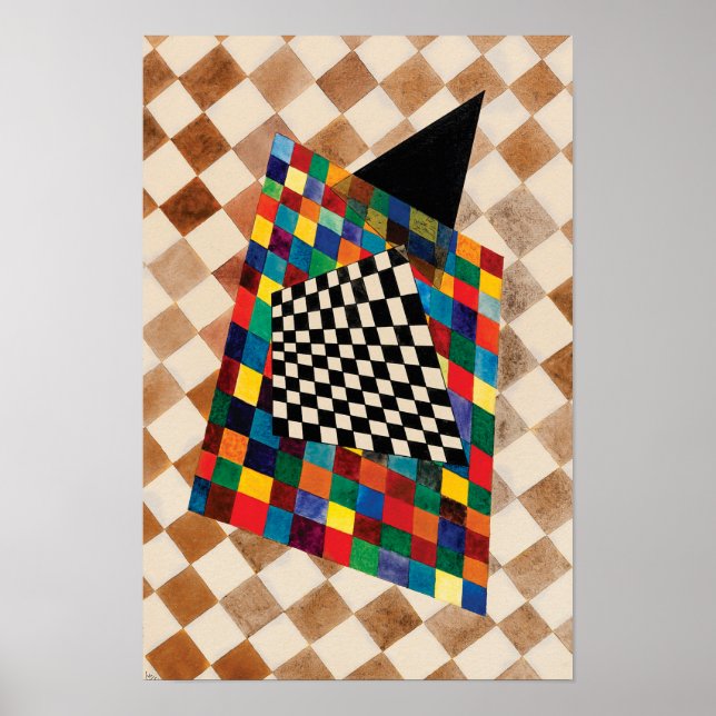 Chequered by Wassily Kandinsky Poster (Front)
