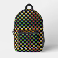 Chequered Central African Republic Flag Pattern 