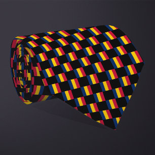 Chequered Chad Flag Pattern  Tie