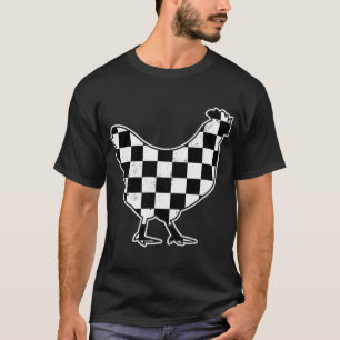 Chequered Chicken Farmer Chicken Race Car Boys Chi T-Shirt
