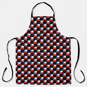 Chequered Chile Flag Pattern Apron