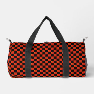 Chequered China Flag Pattern  Duffle Bag