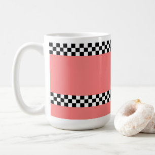 Chequered 🌸 coffee mug 15oz