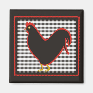 Chequered Country Chick Chalkboard Magnet