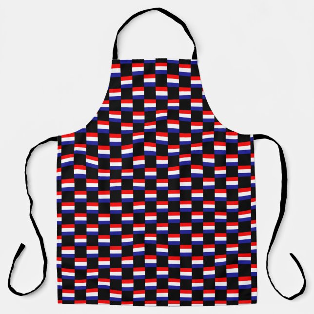 Chequered Croatia Flag Pattern  Apron (Front)