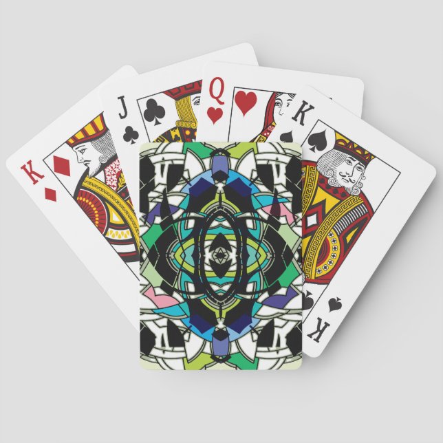 Chequered Design Playing Cards (Back)