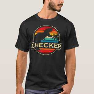 Chequered Dinosaur T-Shirt
