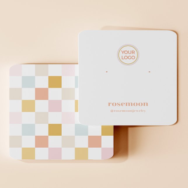 Chequered Earring Display Card (Creator Uploaded)