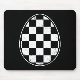 Chequered Easter Egg Race Car Gamer Funny Retro Ea Mouse Mat