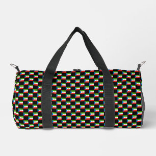 Chequered Equatorial Guinea Flag Pattern Duffle Bag