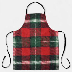 Chequered fabric texture: blank, versatile apron