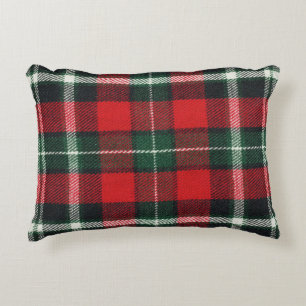 Chequered fabric texture: blank, versatile decorative cushion