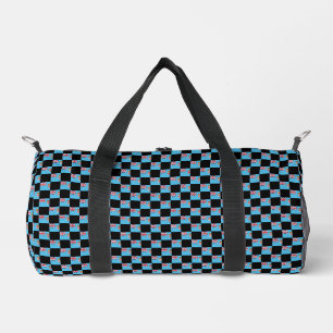 Chequered Fiji Flag Pattern  Duffle Bag