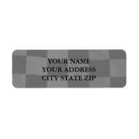 Chequered Flag Address Label