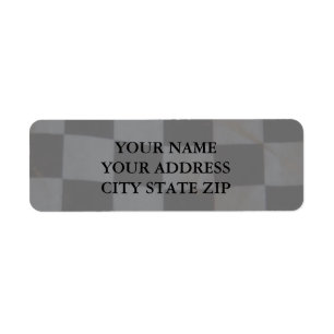 Chequered Flag Address Label