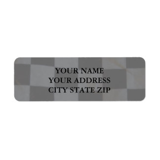Chequered Flag Address Label