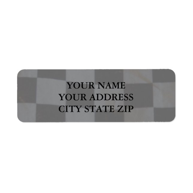 Chequered Flag Address Label (Front)