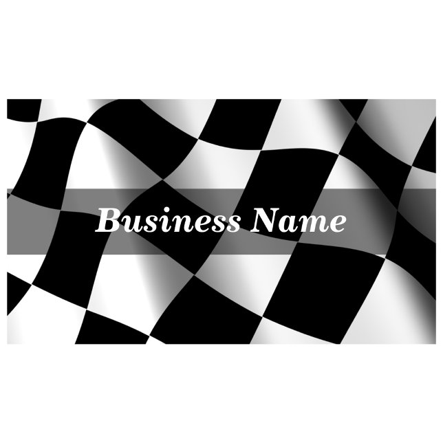 Chequered Flag Background Business Card (Creator Uploaded)