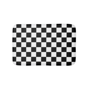 Chequered  Flag Bath Mat