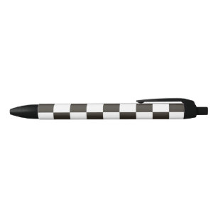 Chequered Flag (Black and White) (Chequered Patter Black Ink Pen
