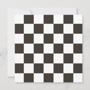 Chequered Flag (Black and White) (Chequered Patter Card