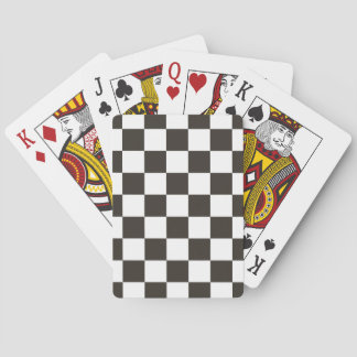 Chequered Flag (Black and White) (Chequered Patter Playing Cards