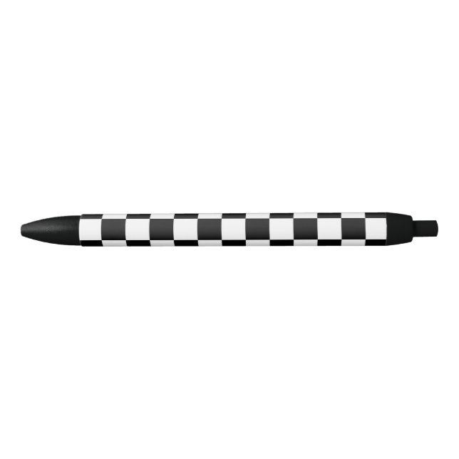 Chequered  Flag Black Ink Pen (Front)