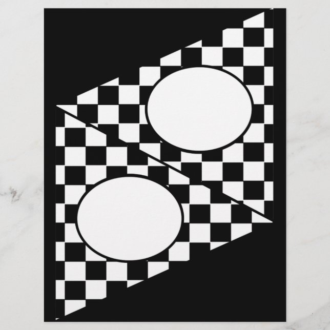 Chequered Flag DIY Bunting Flyer (Front)