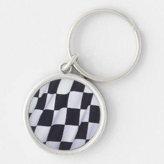 Chequered flag key ring