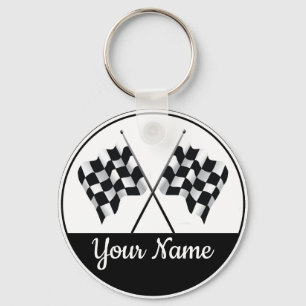 Chequered Flag Key Ring