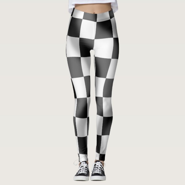 Chequered Flag Leggings (Front)
