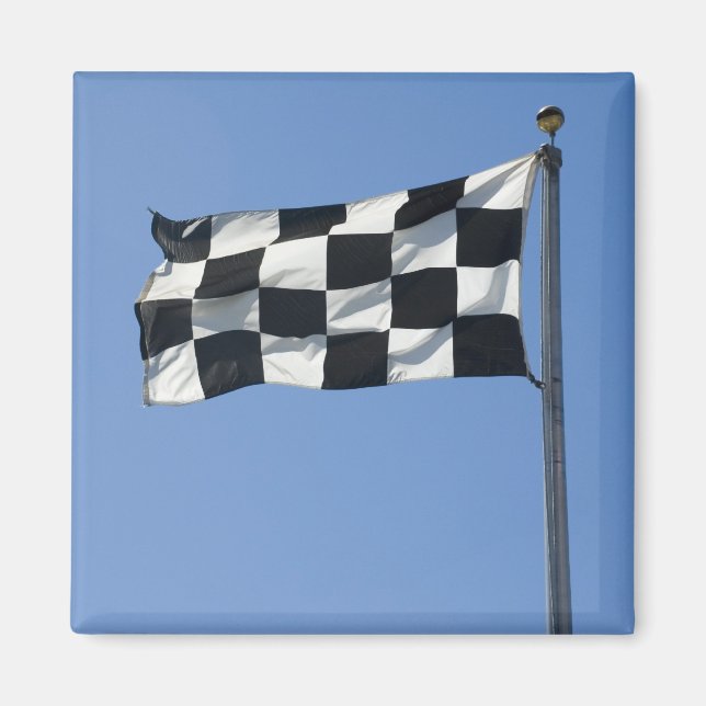Chequered Flag Magnet (Front)