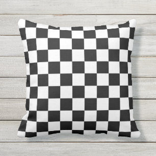 Chequered  Flag Outdoor Cushion