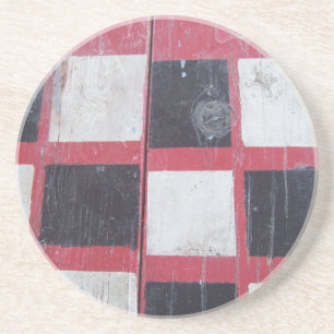 Chequered Flag Painted on Picnic Table Coaster