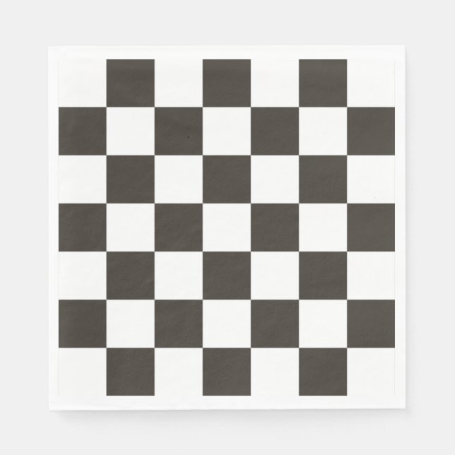 Chequered Flag pattern Napkin (Front)