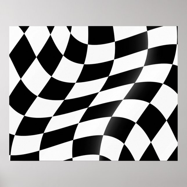 Chequered Flag Poster (Front)