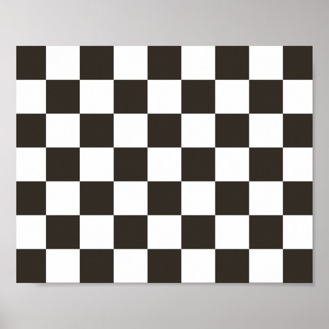 Chequered Flag Poster (Front)