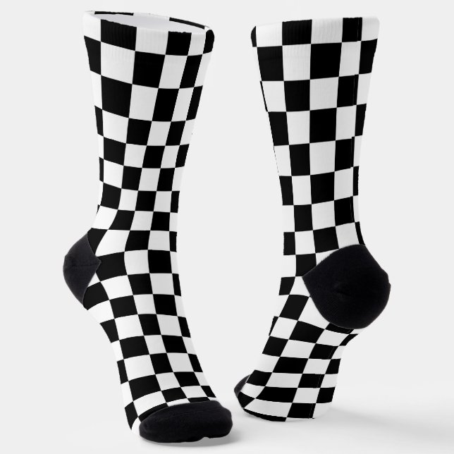 Chequered  Flag Socks (Angled)