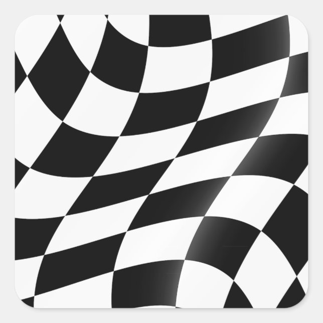 Chequered Flag Stickers (Front)