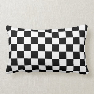 Black and white checkered outdoor cushions best sale