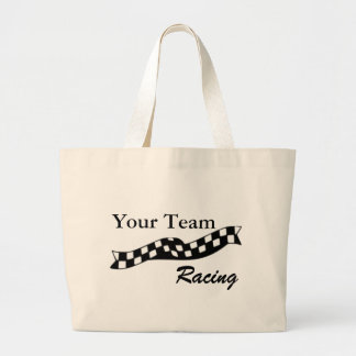 Chequered Flag Swoop Race Team Tote Bag