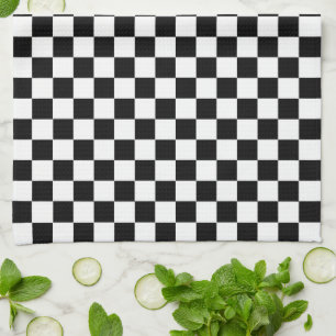 Chequered Flag Tea Towel
