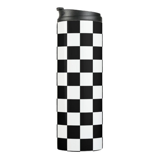 Chequered  Flag Thermal Tumbler (Rotated Right)