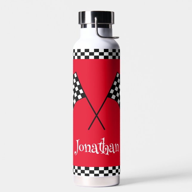 Chequered Flag Thor Copper Vacuum Insulated Water Bottle (Left)
