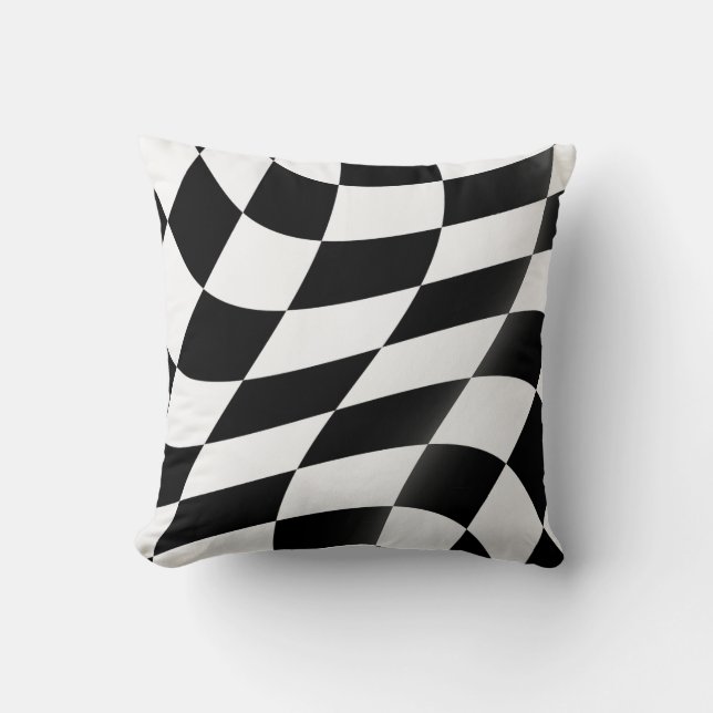 Chequered Flag Throw Cushions (Front)