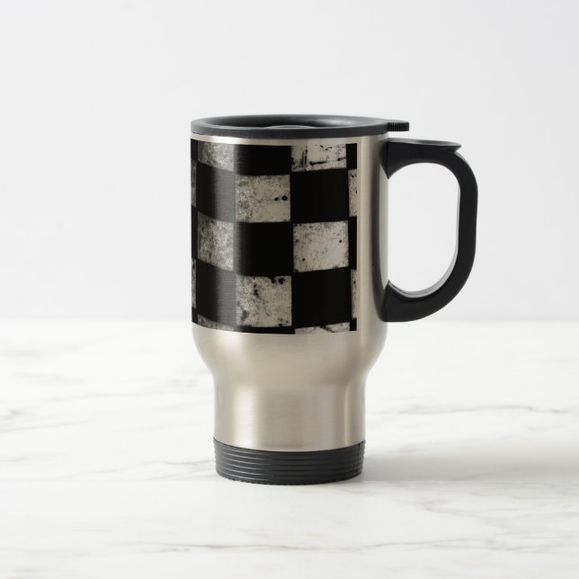 Chequered Flag Travel Mug (Right)