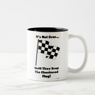 chequered flag Two-Tone coffee mug
