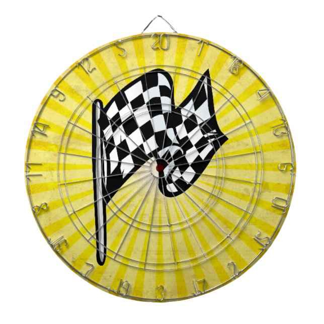 Chequered Flag; yellow Dartboard (Front)